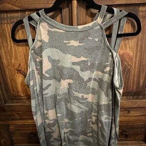 Camo Strappy Women's Top